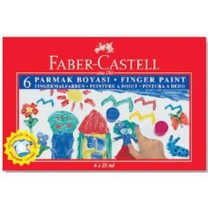 Faber Castell Parmak Boyası 6 Renk 25 ml.